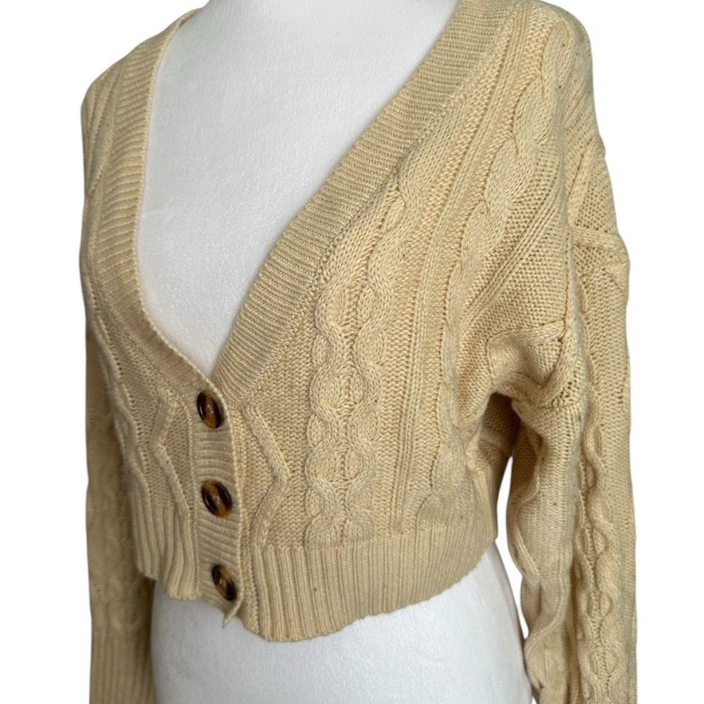 Princess Polly soleil cropped sweater set beige Size XS/S - Picture 6 of 17